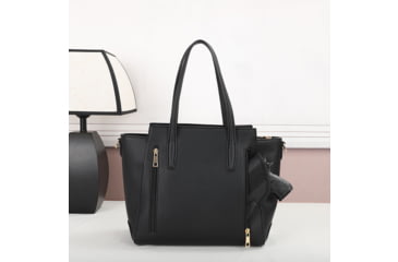 Image of VISM BW2810 PU Leather Purse, Black, BW2810B