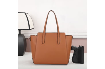 Image of VISM BW2810 PU Leather Purse, Brown, BW2810BR