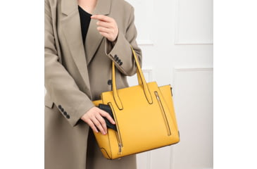 Image of VISM BW2810 PU Leather Purse, Yellow, BW2810Y