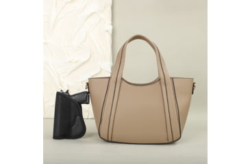 Image of VISM BW3802 PU Leather Purse, Tan, BW3802T