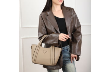 Image of VISM BW3802 PU Leather Purse, Tan, BW3802T