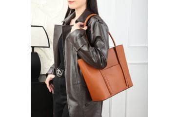 Image of VISM BW8808 PU Leather Purse, Brown, BW8808BR