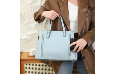 Image of VISM BW8866 PU Leather Purse, Blue, BW8866BL