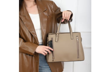 Image of VISM BW8866 PU Leather Purse, Tan, BW8866T
