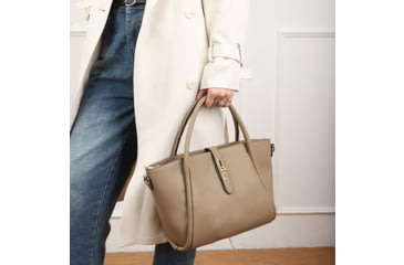 Image of VISM BW8868 PU Leather Purse, Tan, BW8868T