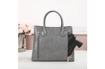 Image of VISM BW8903 PU Leather Purse, Grey, BW8903GY