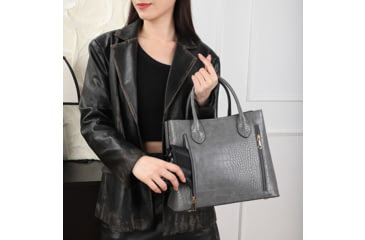 Image of VISM BW8903 PU Leather Purse, Grey, BW8903GY