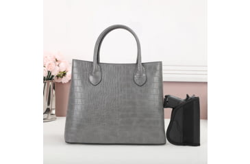 Image of VISM BW8903 PU Leather Purse, Grey, BW8903GY