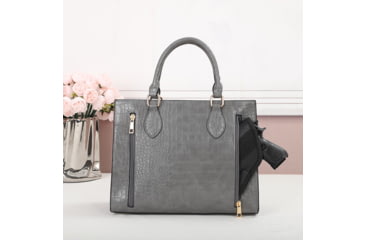 Image of VISM BW8906 PU Leather Purse, Grey, BW8906GY