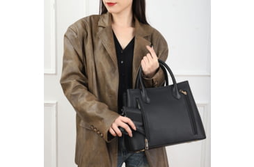 Image of VISM BW9861 PU Leather Purse, Black, BW9861B