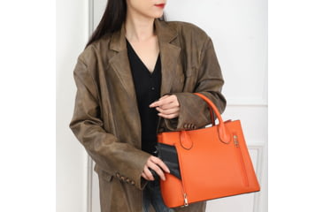 Image of VISM BW9861 PU Leather Purse, Orange, BW9861OR