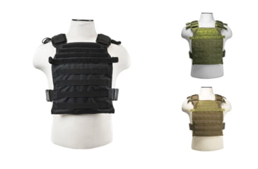 Image of Vism By Ncstar Fast Plate Carrier for 10x12in Plates, Black, Green, Tan