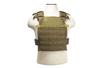 Image of Vism By Ncstar Fast Plate Carrier for 10x12in Plates, Tan, CVPCF2995T