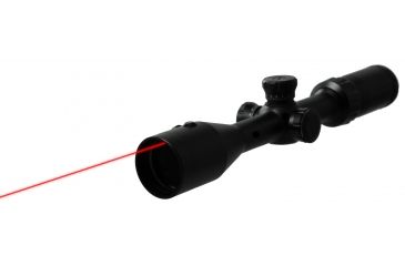Image of Vism 3-9X42 Rifle Scope With Integrated Red Laser/Black with Mil-Dot Reticle VSFLRBM3942G