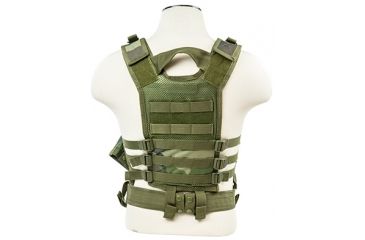 Image of VISM Tactical Vest, Smaller Size, Woodland Camo, Extra Small/Small CTVC2916WC