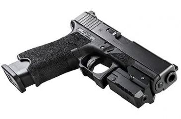 Image of Vism Compact Pistol Green Laser with Strobe, Black VAPRLSMCG