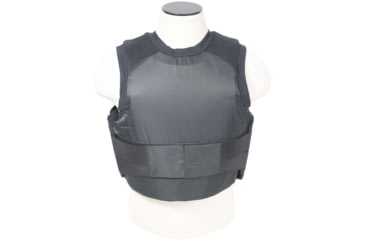 Image of VISM Concealed Carrier Vest w/Two Level IIIA Ballistic Panels, Small, Black, BSI3AVBS