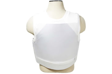 Image of VISM Concealed Carrier Vest wi/Two Level IIIA Ballistic panels, Small, White, BSI3AVWS