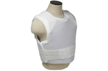 Image of VISM Concealed Carrier Vest wi/Two Level IIIA Ballistic panels, Small, White, BSI3AVWS