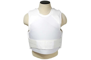 Image of VISM Concealed Carrier Vest wi/Two Level IIIA Ballistic panels, Small, White, BSI3AVWS