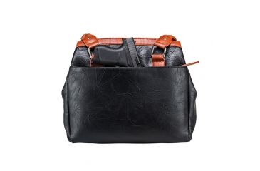 Image of Vism Concealed Carry Braided Tote Bag, Black w/Brown, BWF002