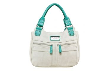Image of Vism Concealed Carry Hobo Bag- OFF WHITE W/ SEAFOAM, Off White w/Seafoam, BWC002