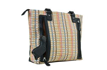 Image of Vism Concealed Carry Printed Tote Bag, Black, BWK001