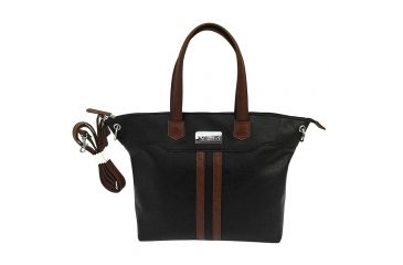 Image of Vism Concealed Carry Satchel Bag, Black w/Brown, BWE002