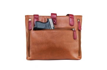Image of Vism Concealed Carry Shoulder Bag, Brown, BWG003