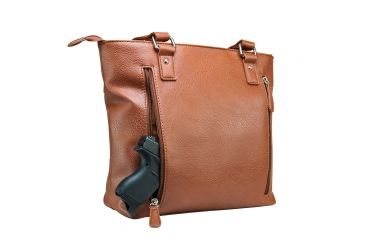 Image of Vism Concealed Carry Tote Bag, Brown, BWA003