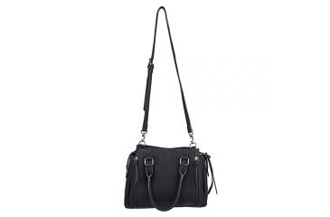 Image of Vism Daisy Crossbody Satchel, Black, BWQ001