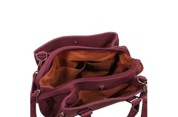 Image of Vism Daisy Crossbody Satchel, Burgundy, BWQ003