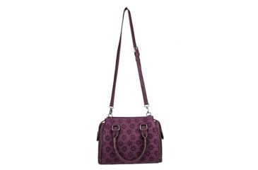 Image of Vism Daisy Crossbody Satchel, Burgundy, BWQ003