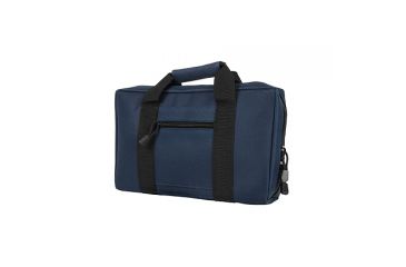 Image of VISM Discreet Handgun/Pistol Case, Blue/Black Trim, 10.75in.x2in.x13.5in. 196656