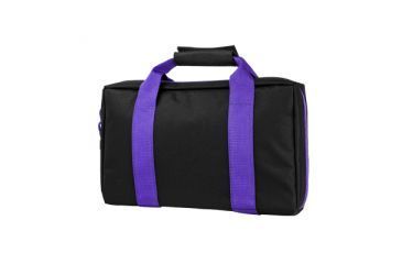 Image of VISM Discreet Handgun / Pistol Case, Black w/ Purple Trim CPBPR2903