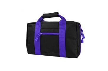 Image of VISM Discreet Handgun / Pistol Case, Black w/ Purple Trim CPBPR2903