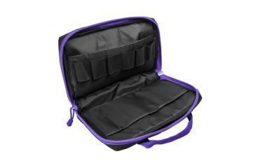 Image of VISM Discreet Handgun / Pistol Case, Black w/ Purple Trim CPBPR2903