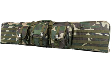 Image of VISM Double 52in Carbine Case, Woodland Camo, CVDC2946WC-52