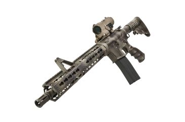 Image of Vism ECO 4X34 Prismatic Rifle Scope w/ Green Laser, Red/White LED Navigation Light, Tan VECO434QRTM2