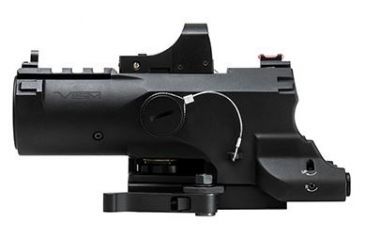 Image of VISM ECO Prismatic Scope 4X Scope/Laser &amp; NAV LED/Green Micro Dot, Black VECO434QRBG