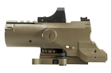 Image of VISM ECO Prismatic Scope 4X Scope/Laser &amp; NAV LED/Green Micro Dot, Tan VECO434QRTG