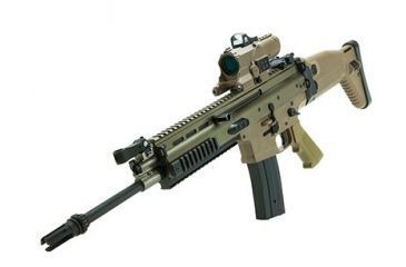 Image of VISM ECO Prismatic Scope 4X Scope/Laser &amp; NAV LED/Green Micro Dot, Tan VECO434QRTG