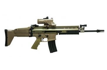 Image of VISM ECO Prismatic Scope 4X Scope/Laser &amp; NAV LED/Green Micro Dot, Tan VECO434QRTG