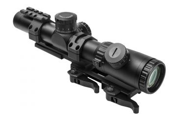 Image of Vism Evolution 1.1-4X24 Scope/ Dot Plex/ And Vism Vmsprb Mount Combo, BLACK VEVOFD11424G/SPR