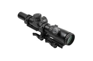 Image of Vism Evolution 1.1-4X24 Scope/ P4 Sniper/ And Vism Vmsprb Mount Combo, BLACK VEVOFP11424G/SPR