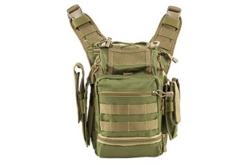 Image of VISM First Responders Utility Bag, Green w/Tan CVFRB2918GT