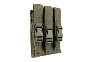 Image of VISM Hicap Pistol Triple Magazine Pouch, Green, CVMP3030G