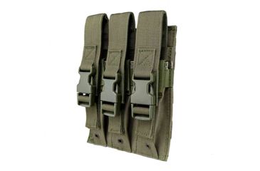Image of VISM Hicap Pistol Triple Magazine Pouch, Green, CVMP3030G