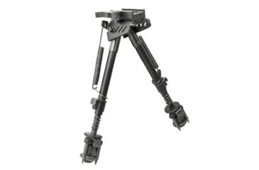 Image of Vism KPM Spring Loaded Aluminum Bipod,Black w/Keymod/Mlok/Picatinny Mounting System, VBKPM