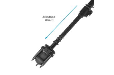 Image of Vism KPM Spring Loaded Aluminum Bipod,Black w/Keymod/Mlok/Picatinny Mounting System, VBKPM